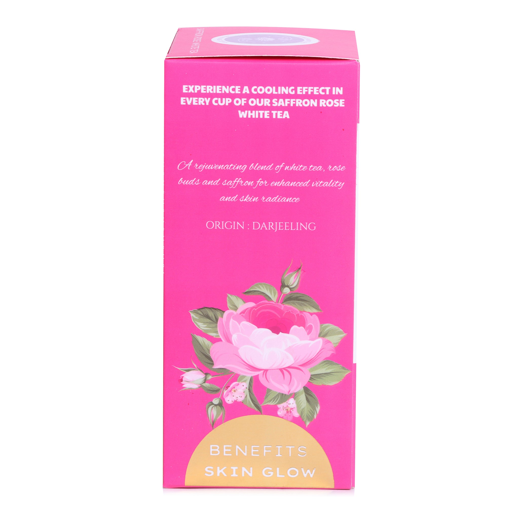 Rose Serenity Tea Powerful Antioxidant Tea for Relaxation and Heart Health | Improves Immunity | Weight Loss | No Bitterness | Improves Skin Health | 15 Pyramid Tea Bags | 30gm