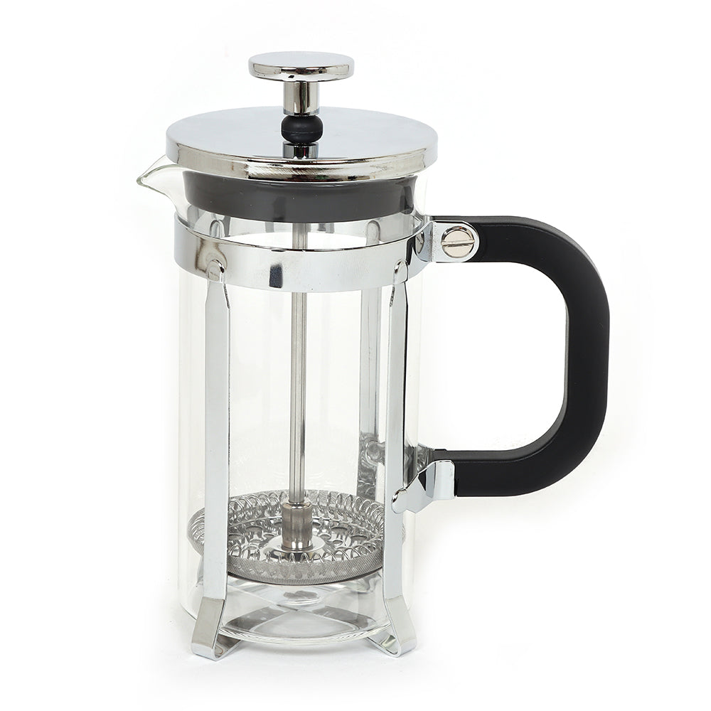 Borosilicate Glass & Stainless Steel French Press for Tea and Coffee, 500 ml - Dishwasher Safe