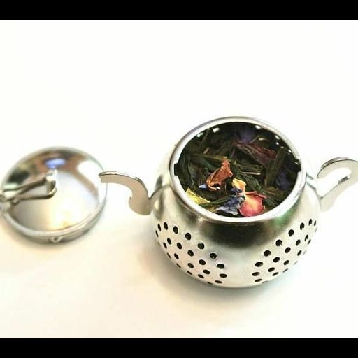 Enchanteas Winter Berries Infusion in Tin Box with Stainless Steel Infuser Set in Drawastring Jute Bag- Ideal for Gifting